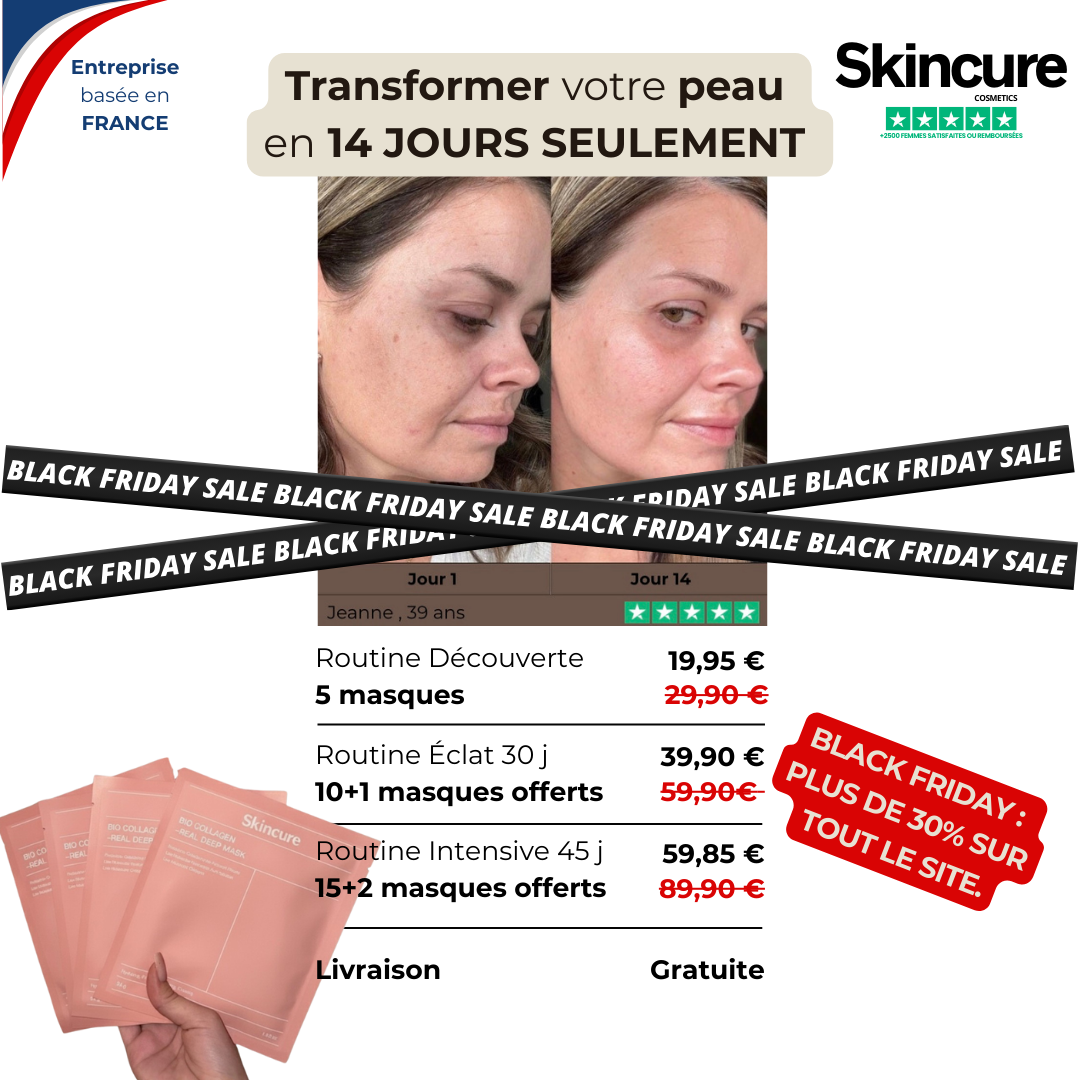 Masque Collagène – Peau Plus Lisse, Plus Douce, Plus Lumineuse